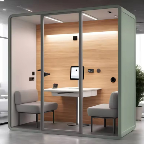 Professional Acoustic Soundproof Office Phone Booth Office Soundproof Pods for Public Privacy Meeting