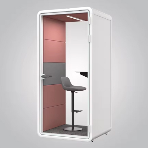 New Trend Acoustic Movable Silence Room Box Prefab Privacy Work Pod Soundproof Calling Phone Booth Office Pod Furniture - Application: Indoor