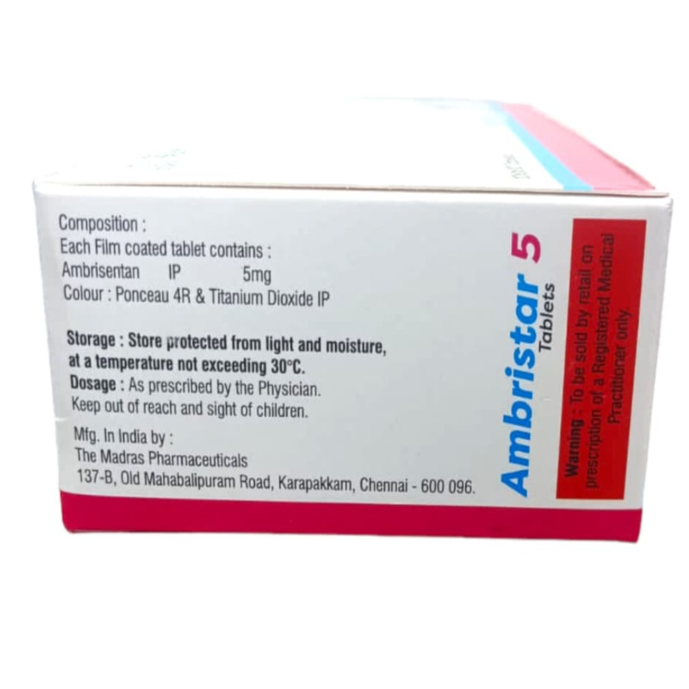 Ambristar 5mg - Drug Type: General Medicines