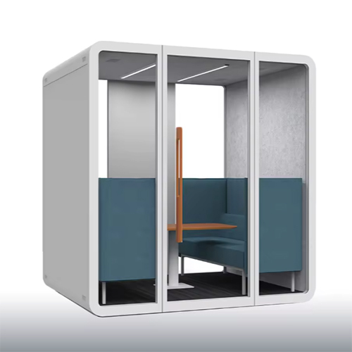 Soundproof Booth Office Meeting Pod Soundproofing Meeting Room Noise Reduction Office Pod - Color: White