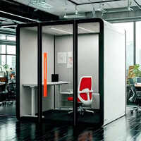 Soundproof Single Person Office Pods Telephone Booth Movable Acoustic Meeting Pod Home Office Booth Pod