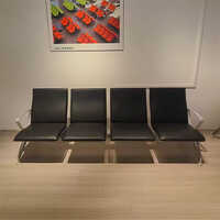 3-Seater Waiting Area Chair Visitor Airport Bench Seating Hospital Waiting Chair