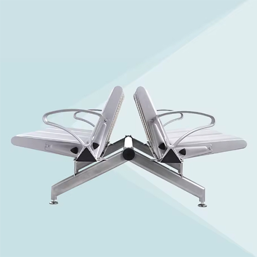 Steel Iron Hospital Airport Waiting Room 3 Seater Chair