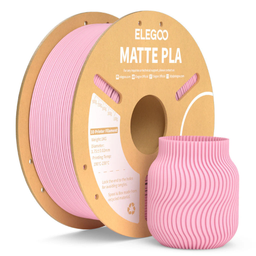ELEGOO PLA Matte Filament Sakura Pink 1.75mm Versatile Printing Material 1kg