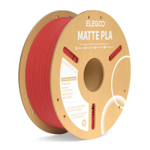 ELEGOO PLA Matte Filament Ruby Red 1.75mm Versatile Printing Material 1kg