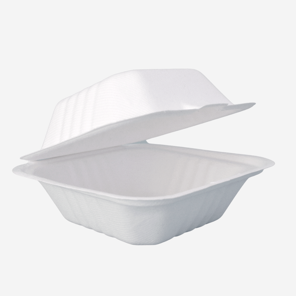 8x8 Disposable clamshell box