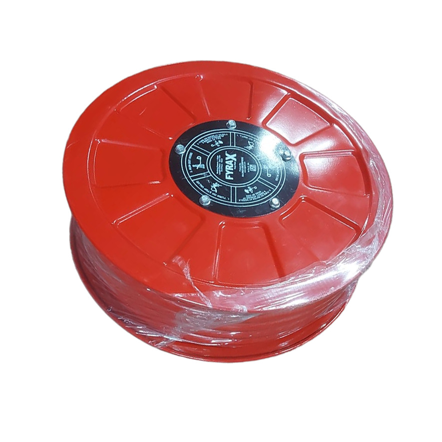 Fire Hose Reel Drum With 30 Mtr Hose And Shuttoff Nozzle - Color: Red