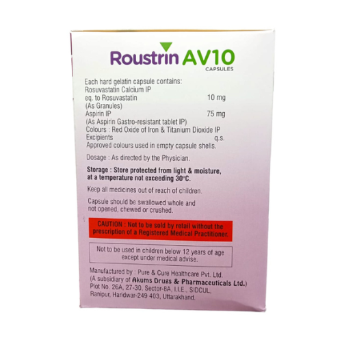 Rosuvastatin (10mg), Aspirin (75mg)