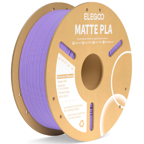 ELEGOO PLA Matte Filament Lavender Purple 1.75mm Versatile Printing Material 1kg