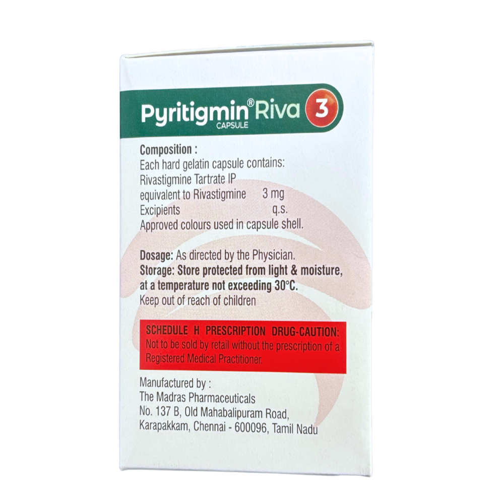 Rivastigmine 3 Mg Capsule By Steris Healthcare Private Limited
