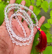 Crystal Clear Quartz Mala