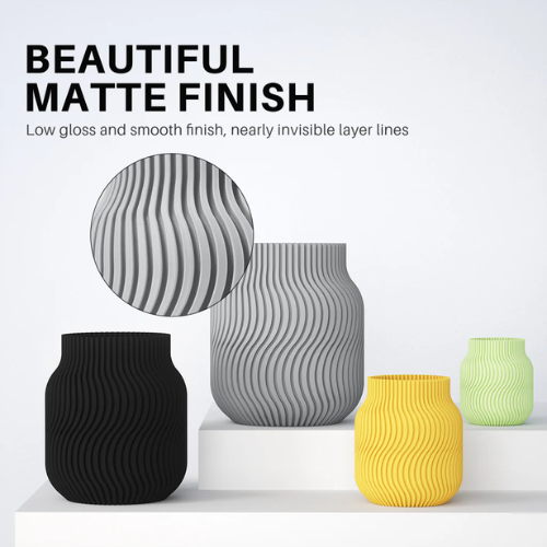 ELEGOO PLA Matte Filament  Black  1.75mm Versatile Printing Material 1kg