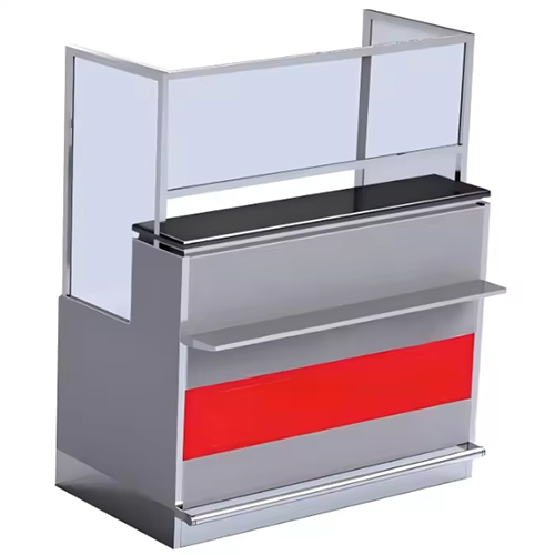 Stainless Steel Airport Gate Counters - Color: Silver