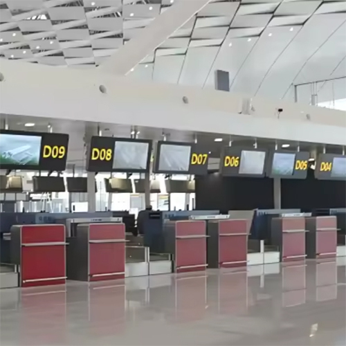 Custom Check-In Desk Counter Wooden Airport Counter With Customized Size - Application: Hotel