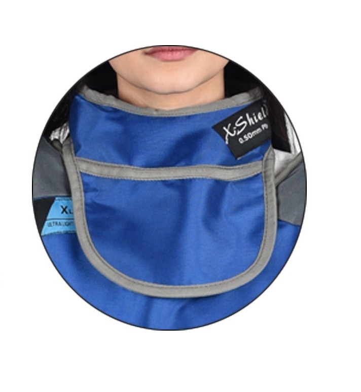Thyroid Shield - Color: Blue