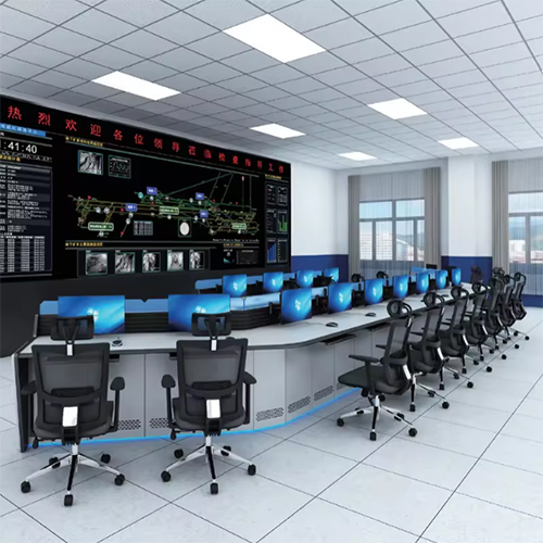 High Quality Ergonomic Led Security Traffic Control Center Room Console Desk Multimedia Monitoring Control Room - Application: Indoor