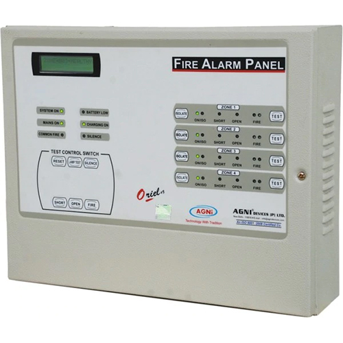 4 Zone Fire Alarm Panel - Color: White
