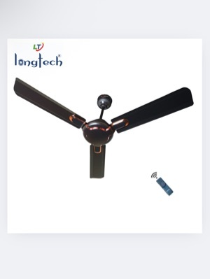 28W Longtech Glide Smoke Brown Bldc Ceiling Fan With Remote - Blade Material: Aluminium