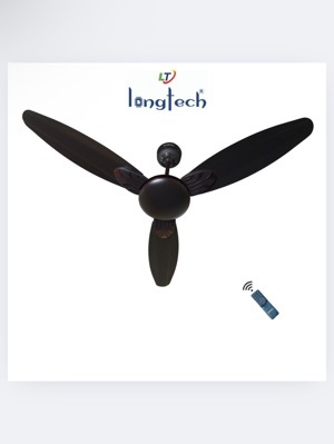 28W Longtech Loto Smoke Brown Bldc Ceiling Fan With Remote - Blade Material: Aluminium
