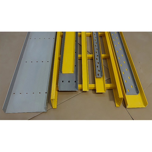 FRP Cable Tray - Fiberglass Reinforced Plastic, Various Thicknesses, Vibrant Yellow Color | High Durability for Industrial Applications
