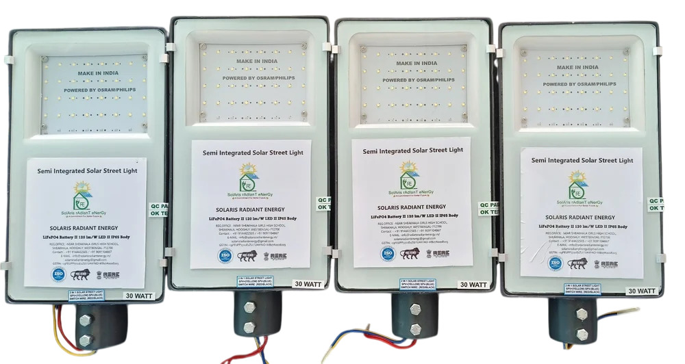 30W Solar Semi Integrated Led Street Light - Application: Home