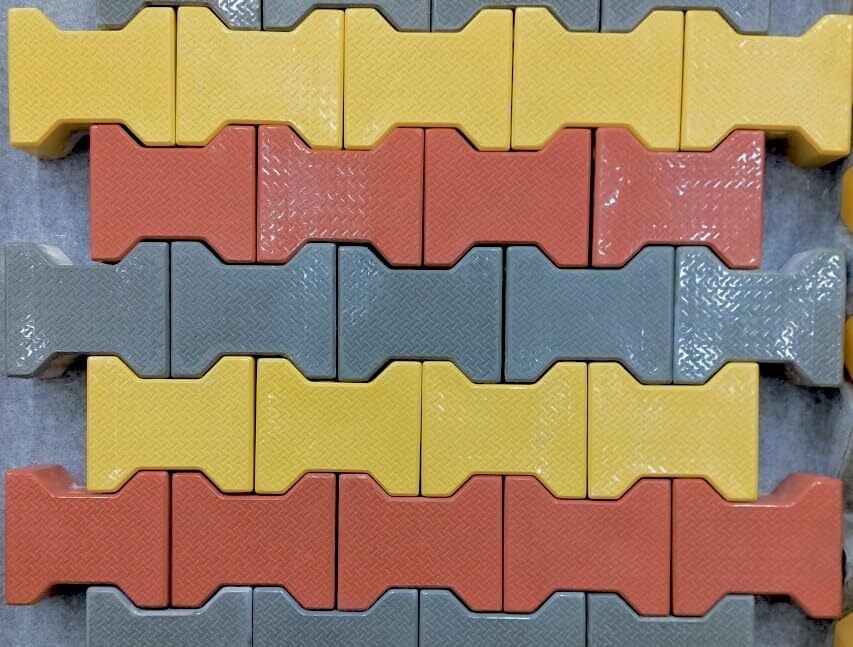 I Shape Paver Blocks - Material: Cement