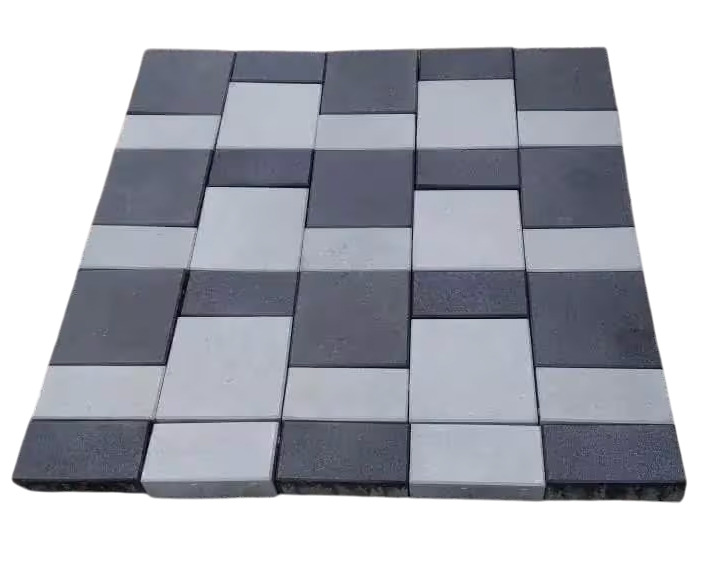 Square Combo Paver Blocks - Material: Concrete