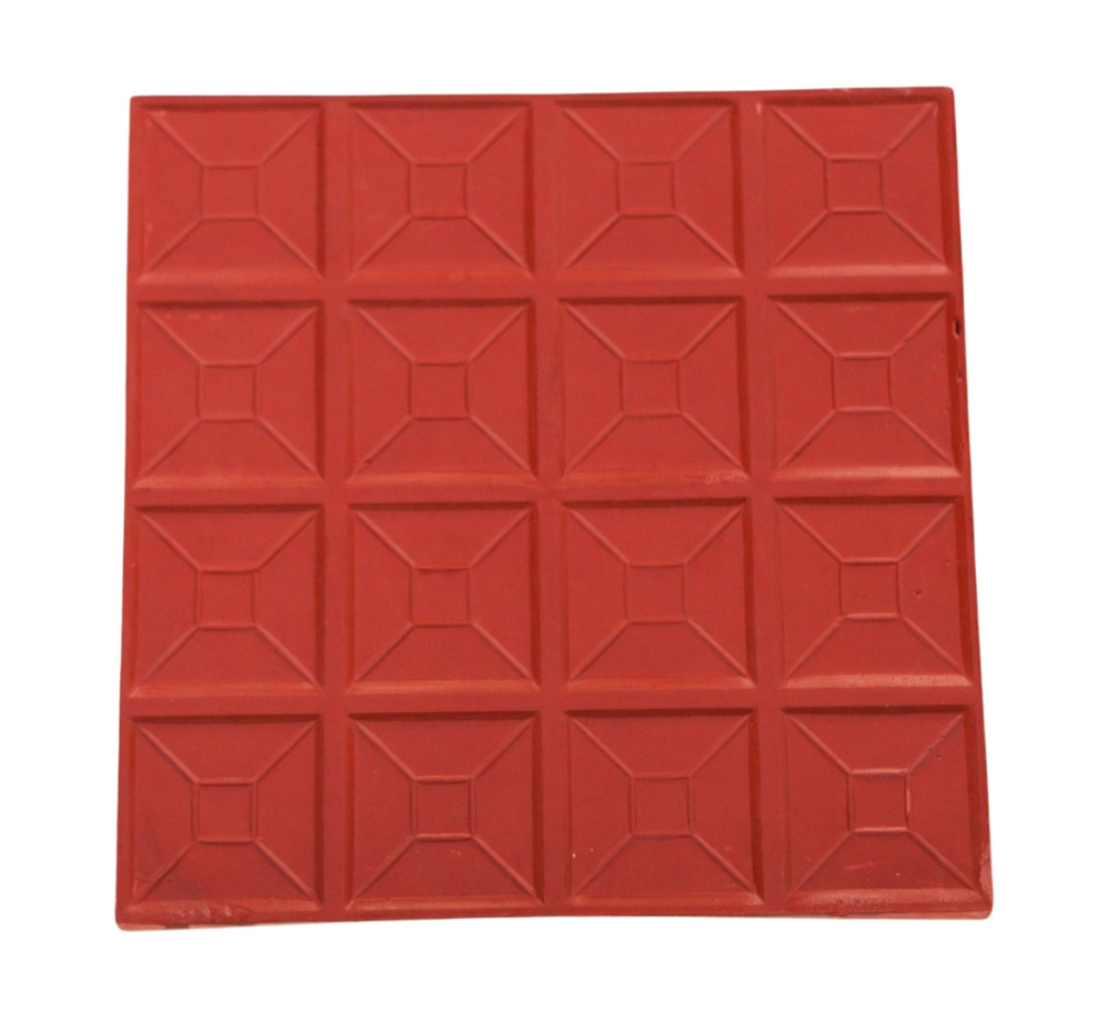 Square Paver Block - Color: Red