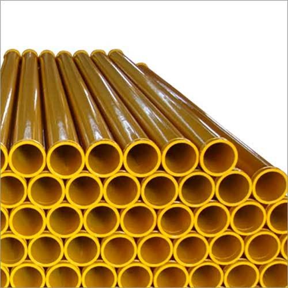 Concrete Pump Pipeline 3 Mtr - Color: Yellow