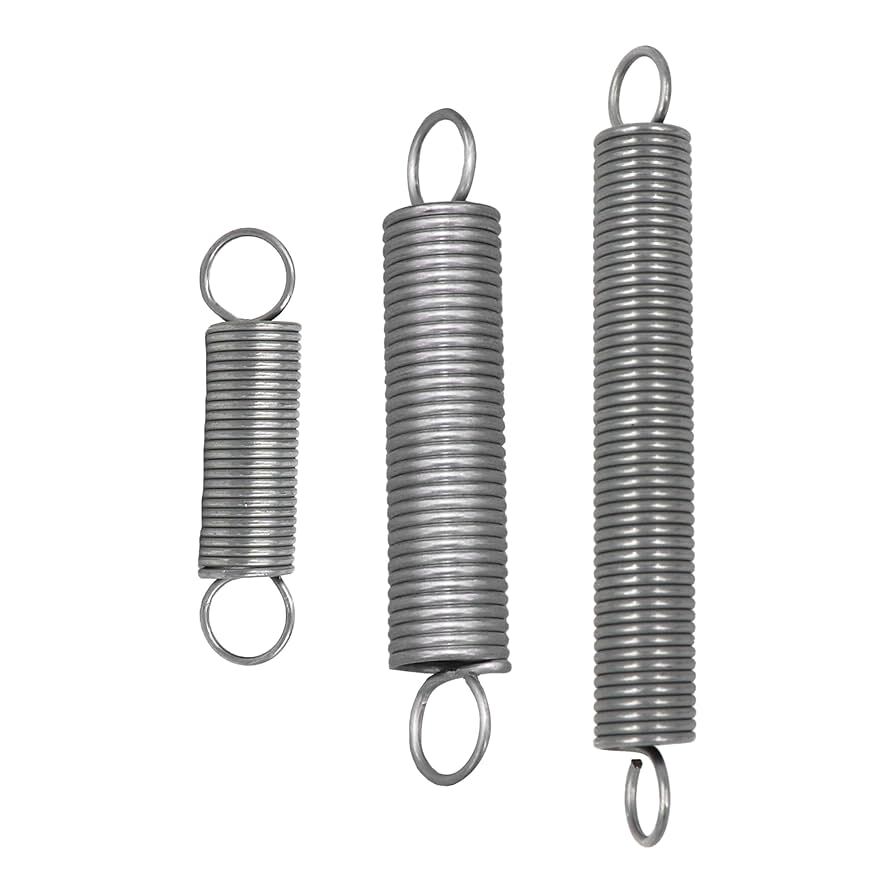 Precision Extension Springs - Color: Silver