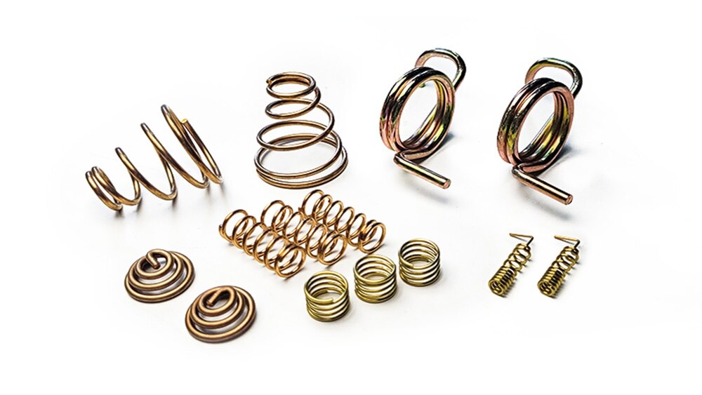 Brass Wire Springs - Color: Golden