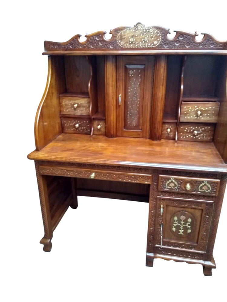 4 Feet Teakwood Hand Made Computer Table - Color: Multiple