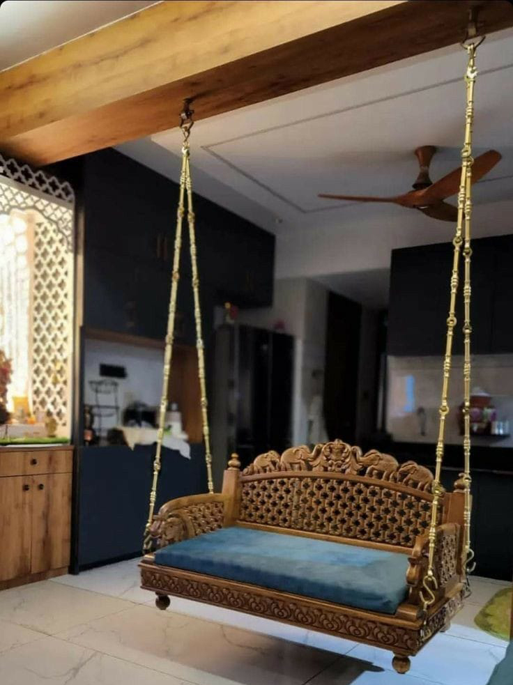 4 Feet Teakwood Swing - Design: Standard