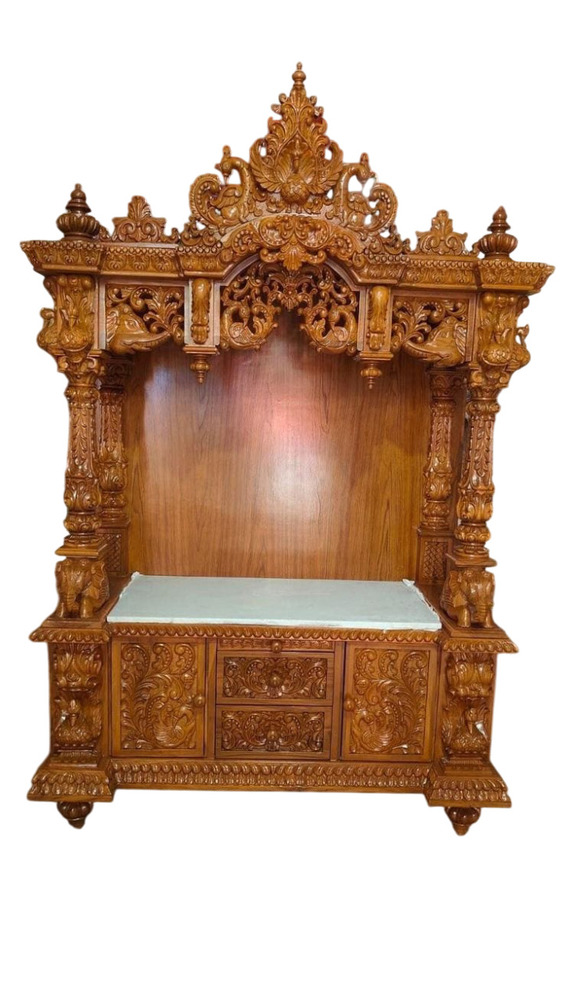 4X6X2 Feet Teakwood Temple - Color: Multiple
