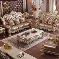Teakwood Grand Maharaja Style Sofa Set - Color: Multiple