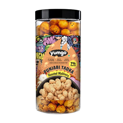 Yumgo Punjabi Tadka Roasted Makhana (80G) - Color: Brown