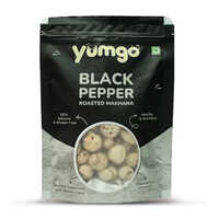 Yumgo Black Pepper Roasted Makhana 25g Healthy Roasted Fox Nuts - Color: White