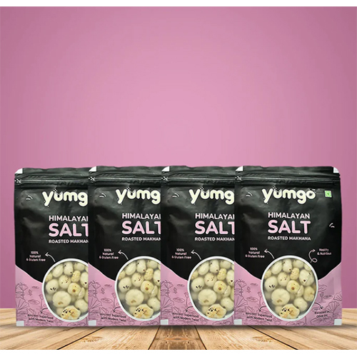 Yumgo Himalayan Salt Roasted Makhana 25g Lightly Salted, Healthy Roasted Fox Nuts