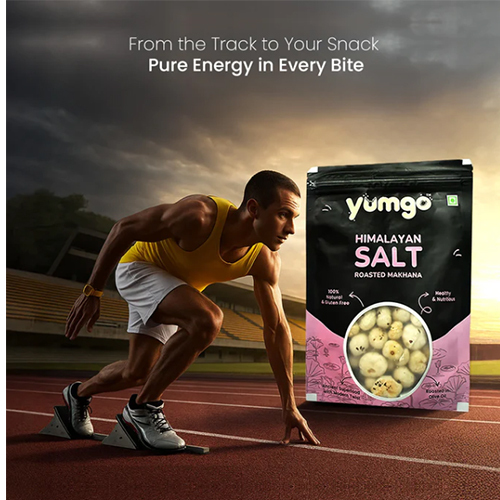 Yumgo Himalayan Salt Roasted Makhana 25g Lightly Salted, Healthy Roasted Fox Nuts