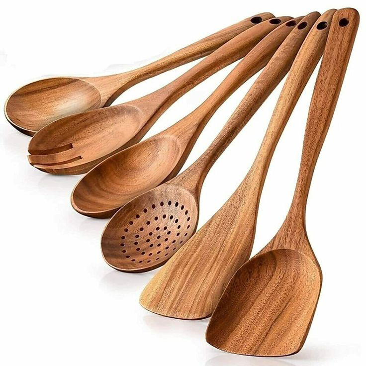 Wooden Spoon Set - Color: Brown