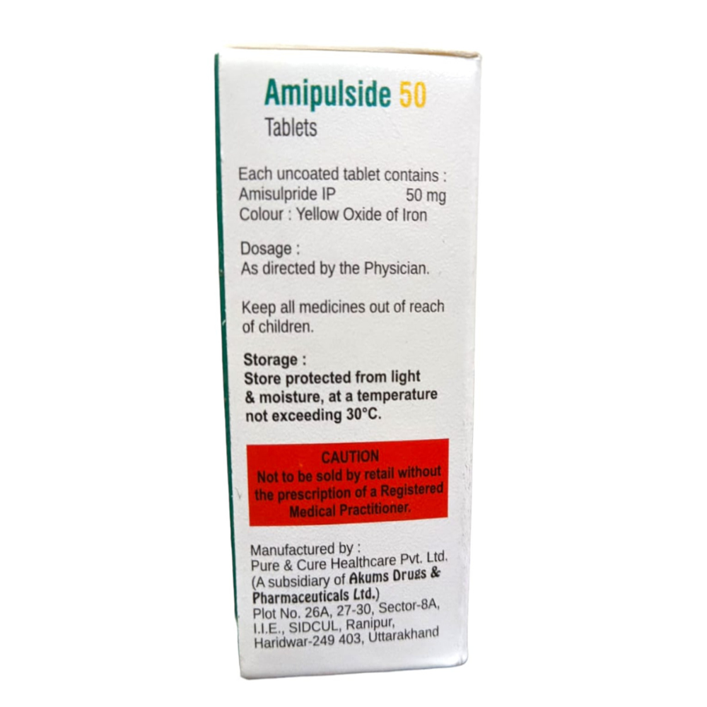 Amisulpride Tablets Ip (50mg) - Drug Type: General Medicines