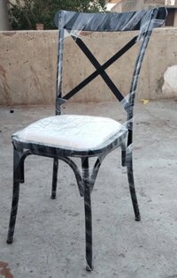 Iron Cross Back Chair