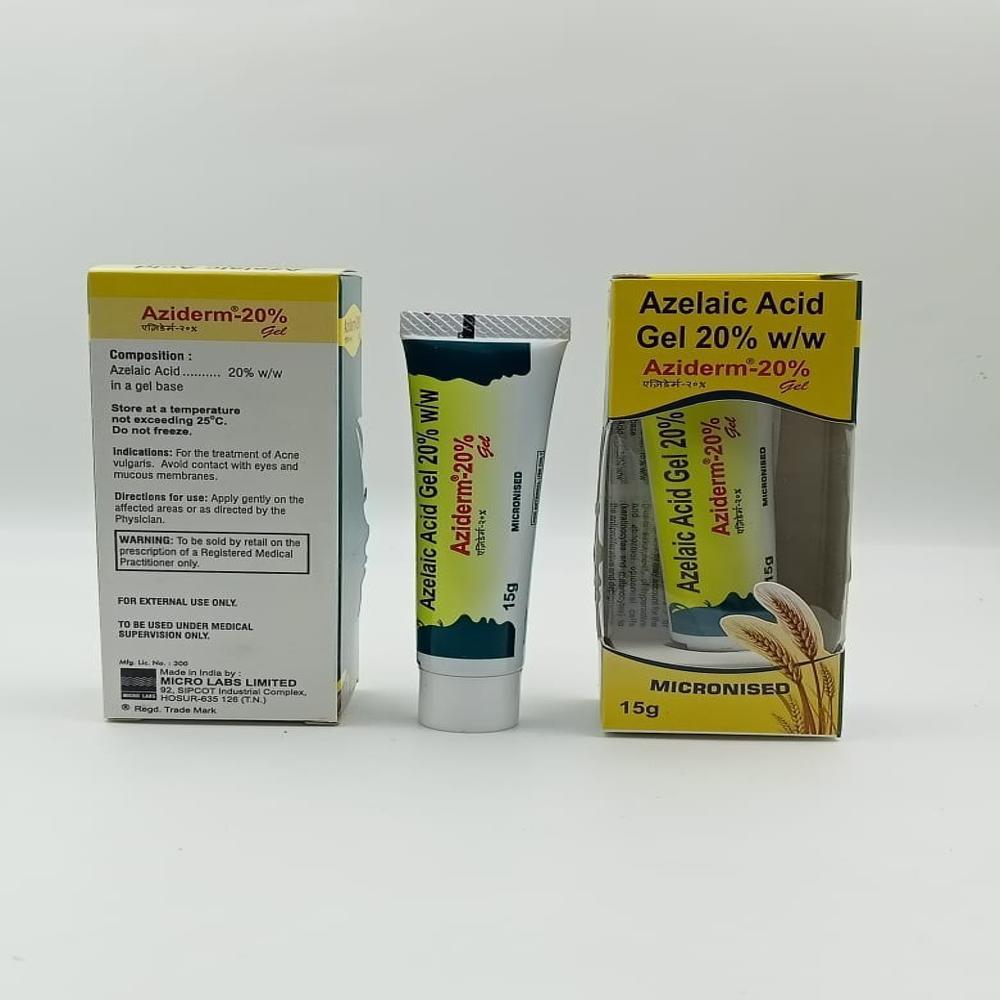 Aziderm 20% Azelaic Acid Gel 15gm