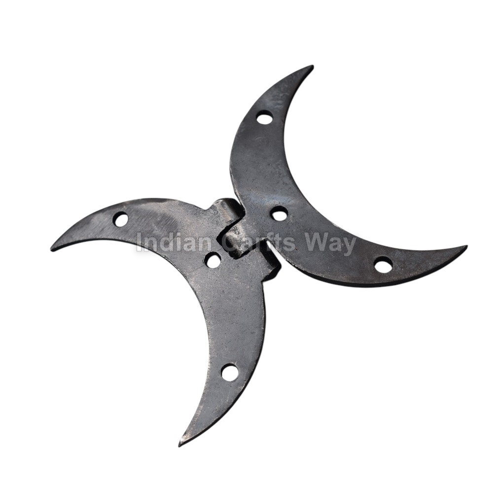 Hand Forged Medieval Iron Door Hook - Color: Black