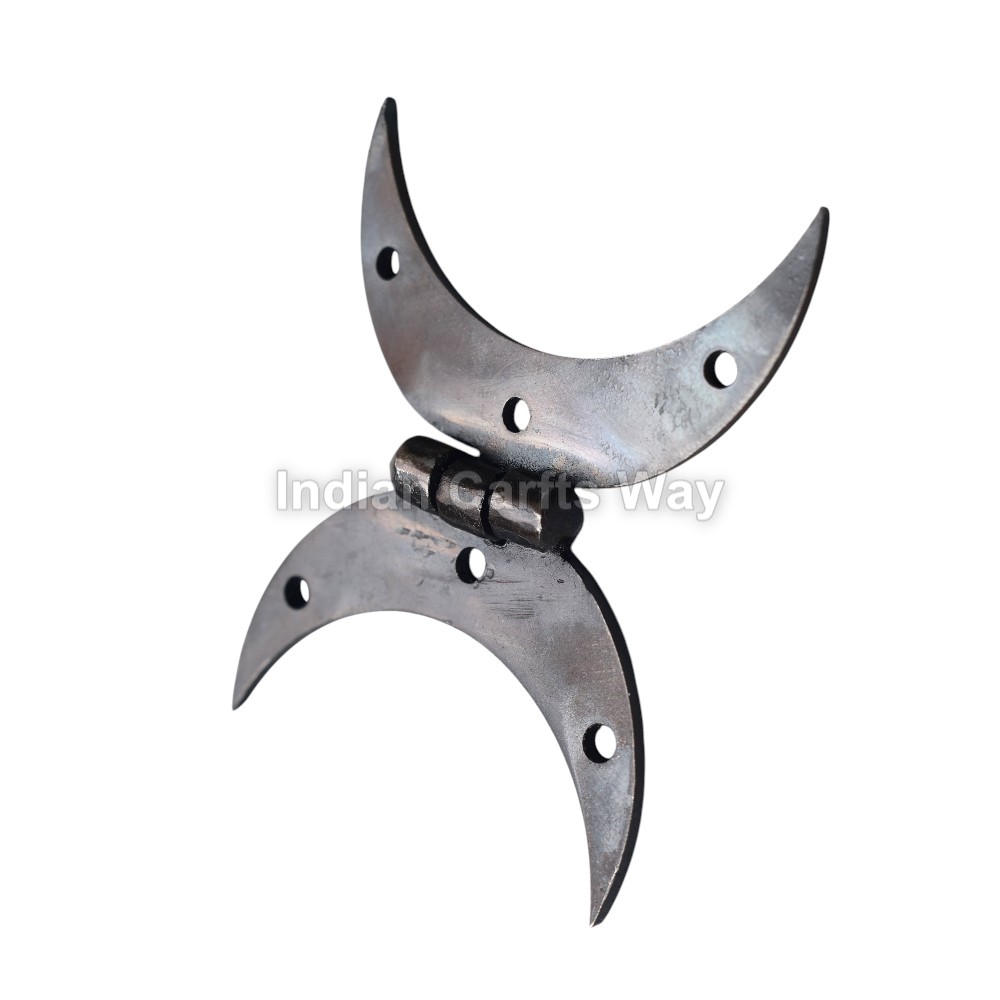 Hand Forged Medieval Iron Door Hook - Color: Black