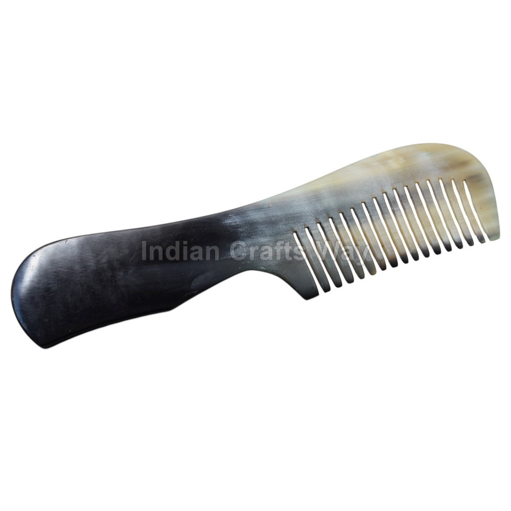 Hand Crafted Medieval Ox Horn Comb - Color: Natural