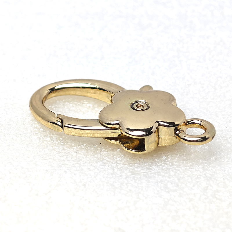 Flower Shape Keychain Swivel Lobster Clasp Keyring Bag Hardware Accessories Bag Snap Hook for Diy Making Handbag Spring Keychain