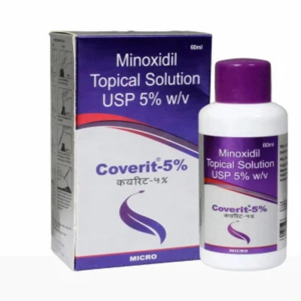 Coverit 5% Minoxidil Solution 60Ml - Drug Type: General Medicines