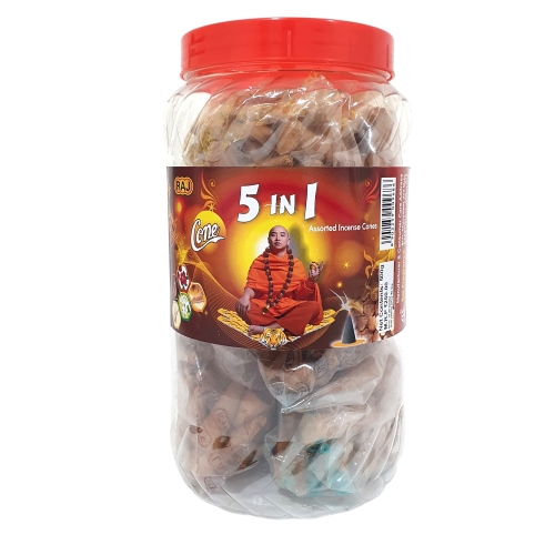 5 in 1 cones, Rose, Sandal, Jasmine, Firdous