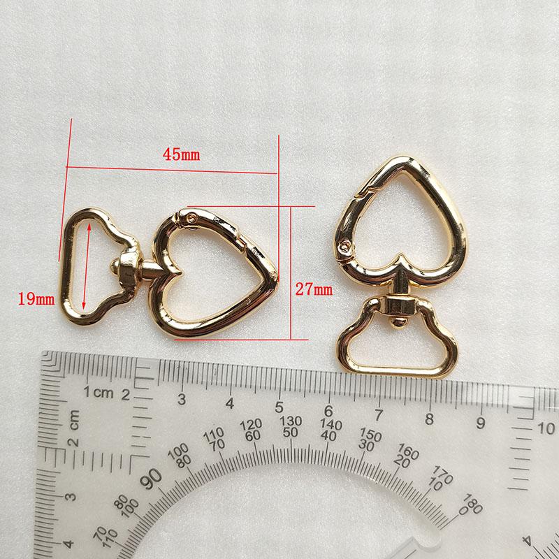 Wholesale Metal Hardware Accessories Zinc Alloy Keyring Stars Shape Swivel Snap Hook for Anime Keychain